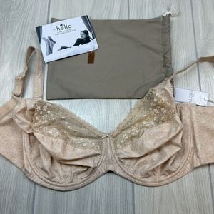 New Elomi Kim Underwire Plunge Bra Nude Size US 36N